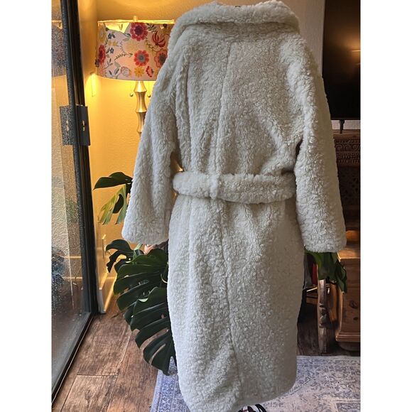Beautiful Faux Fur Cream Lined Soft Winter Coat Forever 21 Premium Size XL BNWT! - Picture 8 of 10